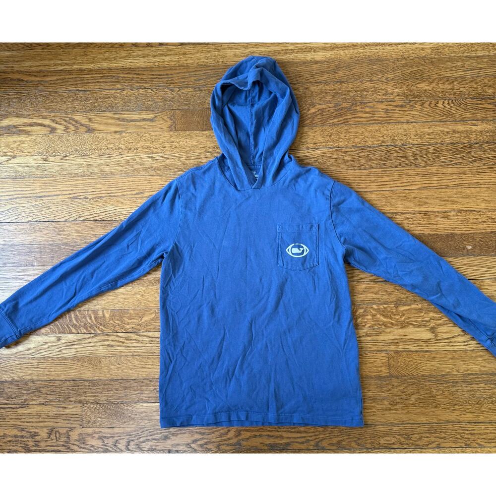 Vineyard Vines Boys' Hooded Long Sleeve Shirt Size 16